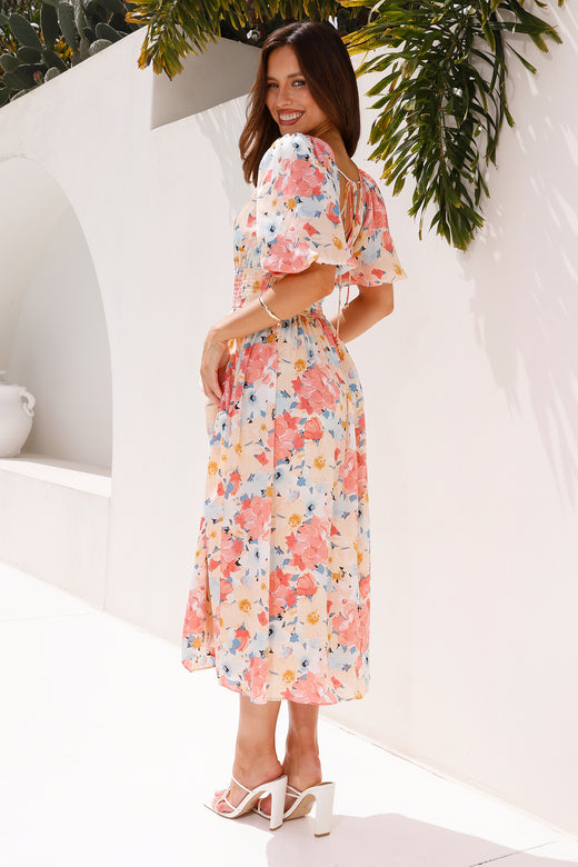 HELLO MOLLY Secret In The Forest Midi Dress Print