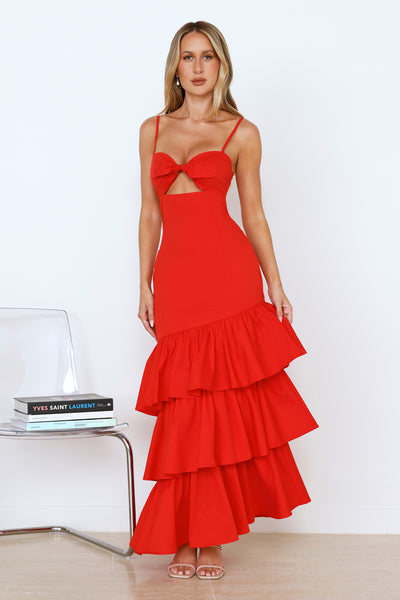 Soulmates Soirée Maxi Dress Red