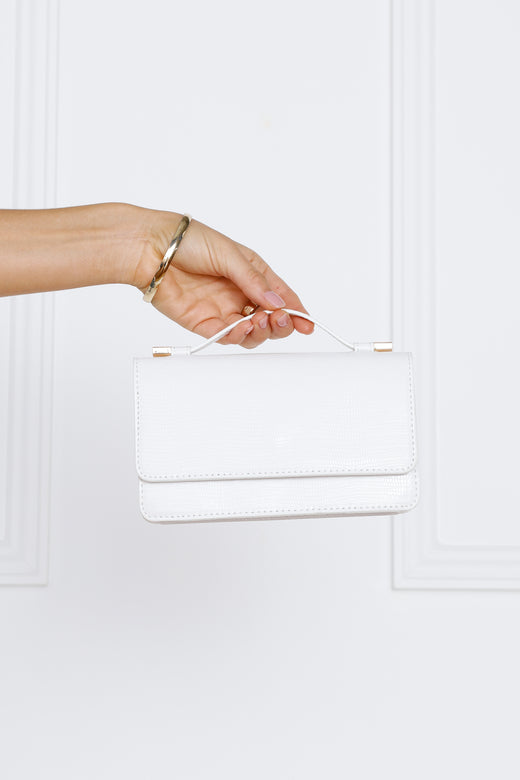 BILLINI Iris Cross Body Bag White Scale
