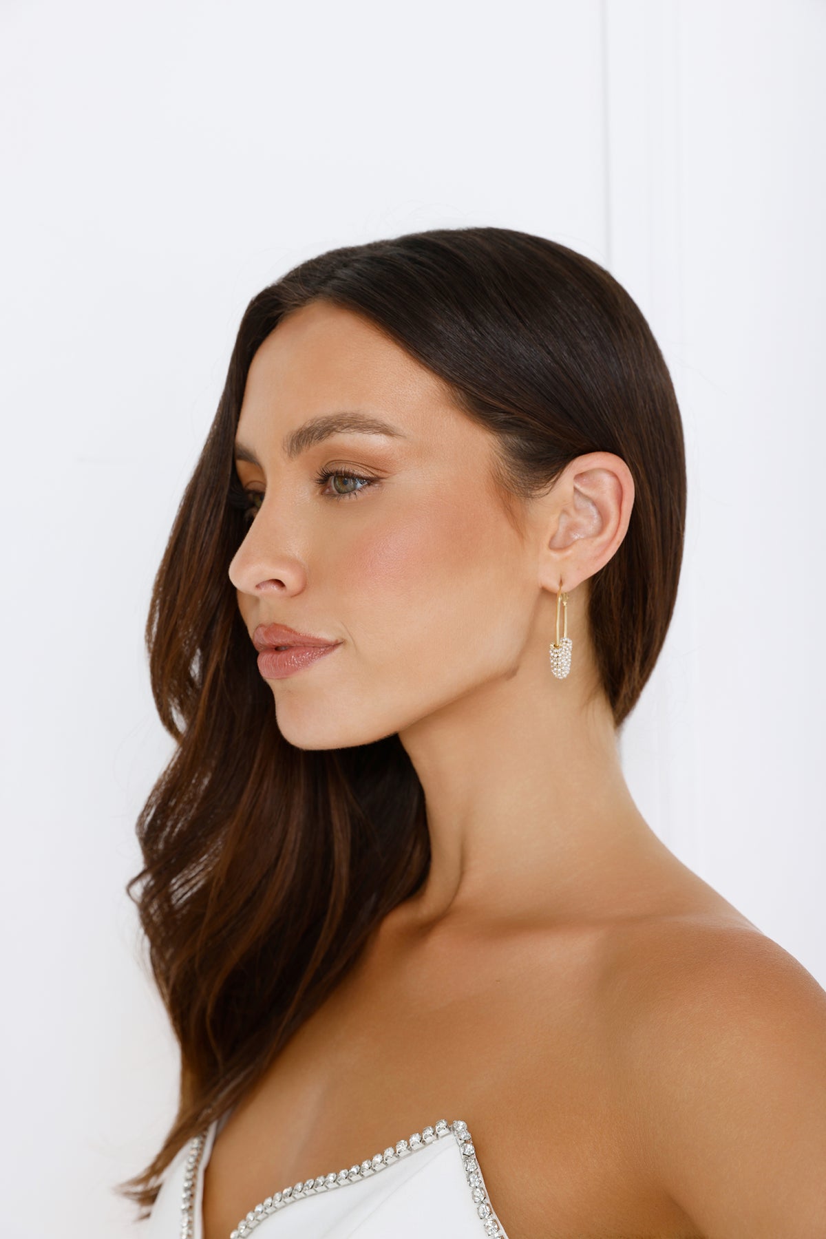 18k Gold Plated Haysle Hoop Earrings Gold