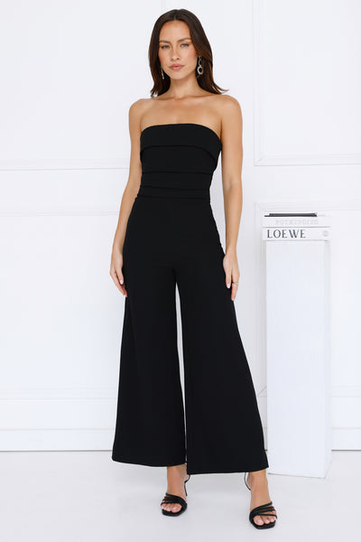 After Hours Elixir Strapless Jumpsuit Black