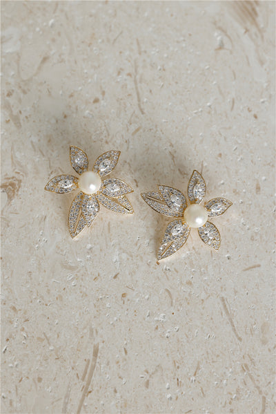 18k Gold Plated Sunlit Beauty Earrings Gold