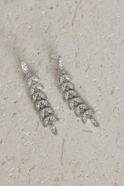 925 Silver Ice Queen Earrings Silver