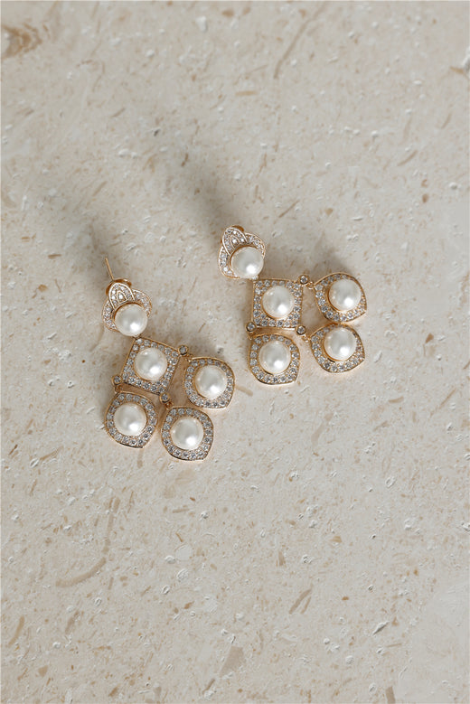 18k Gold Plated Back In The Day Earrings Gold