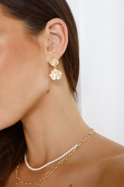 18k Gold Plated Kindness Earrings Gold