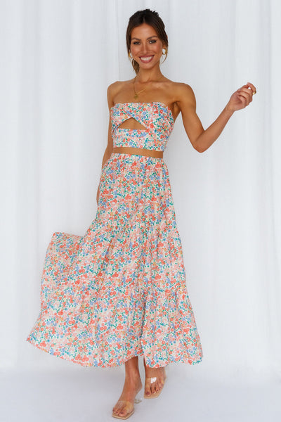 So Particular Maxi Skirt Floral