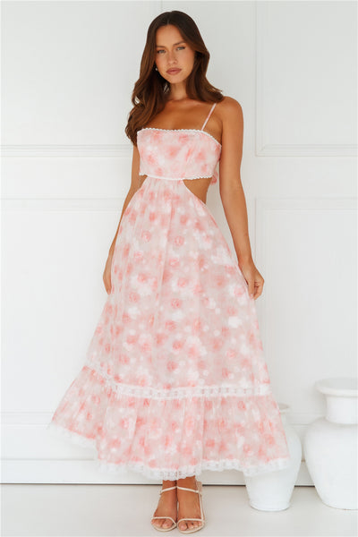 Evelina Maxi Dress Pink