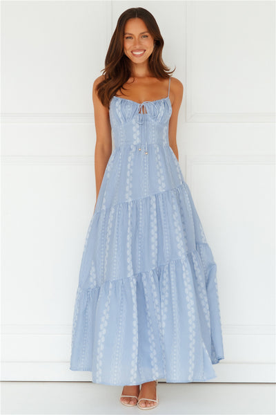 Secret Oasis Maxi Dress Blue