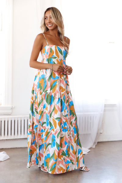 HELLO MOLLY Vivid Skylines Maxi Dress Multi