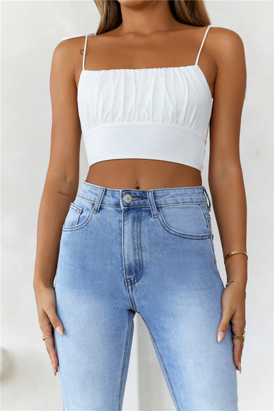 HELLO MOLLY Katherina Crop White