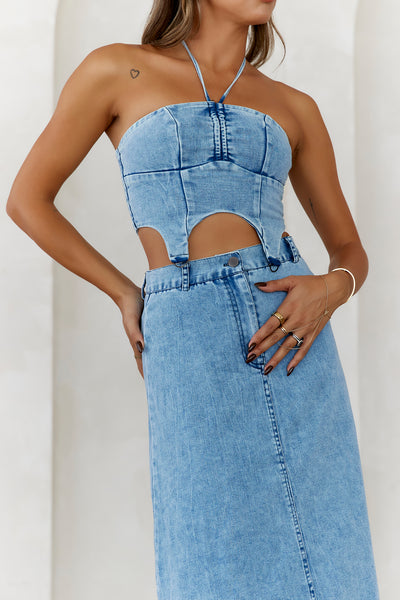 High-Definition Style Crop Top Denim