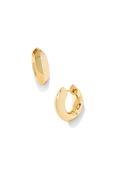 KENDRA SCOTT Mikki Metal Huggie Earrings Gold