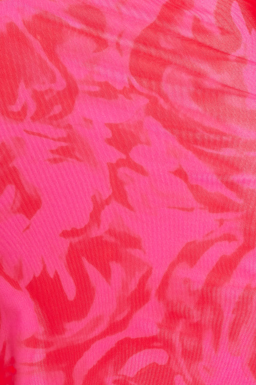 Wine And Dine Me Mesh Midi Dress Pink