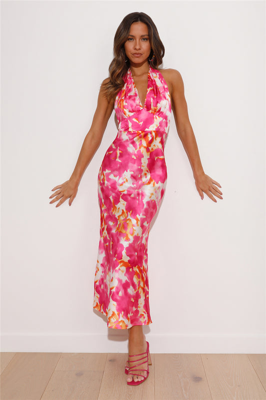 Destiny Shift Maxi Dress Pink