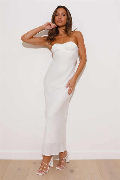 Sunset Party Maxi Dress White