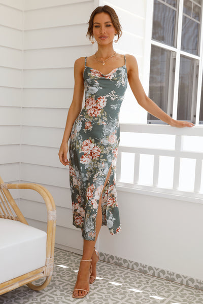 Mariposa Midi Dress Sage