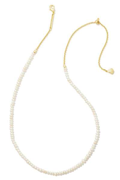 Lolo Strand Necklace Gold White Pearl