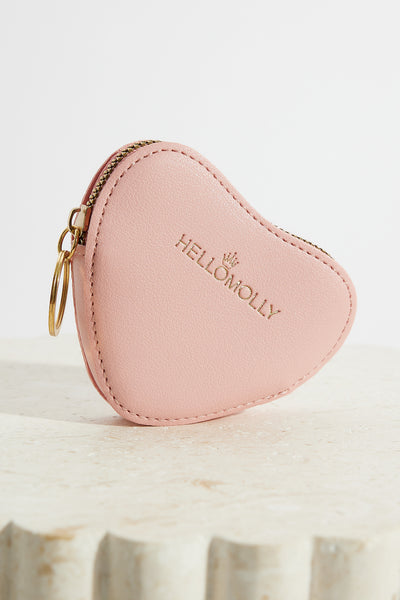 HELLO MOLLY Wealthy Hearts Coin Purse Pink