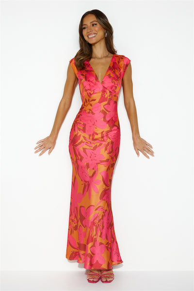 We Have History Maxi Dress Orange