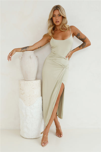 Sweet Yet Sour Maxi Dress Sage