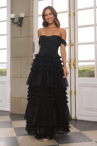 Princess Of Dreams Tulle Maxi Dress Black