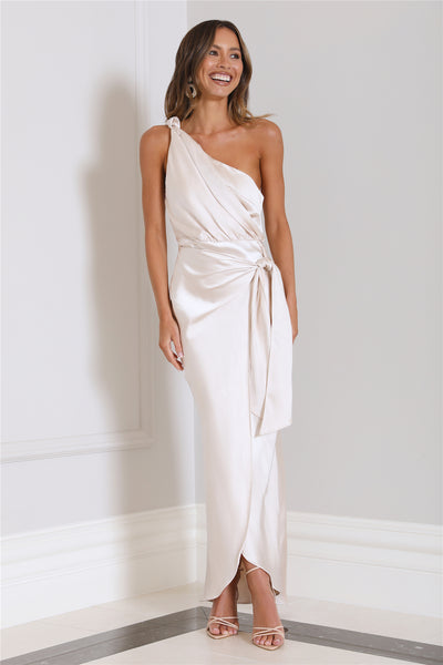 Stylish Guest Maxi Dress Champagne