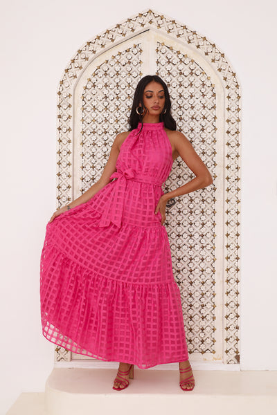 Summertime Picnic Maxi Dress Pink