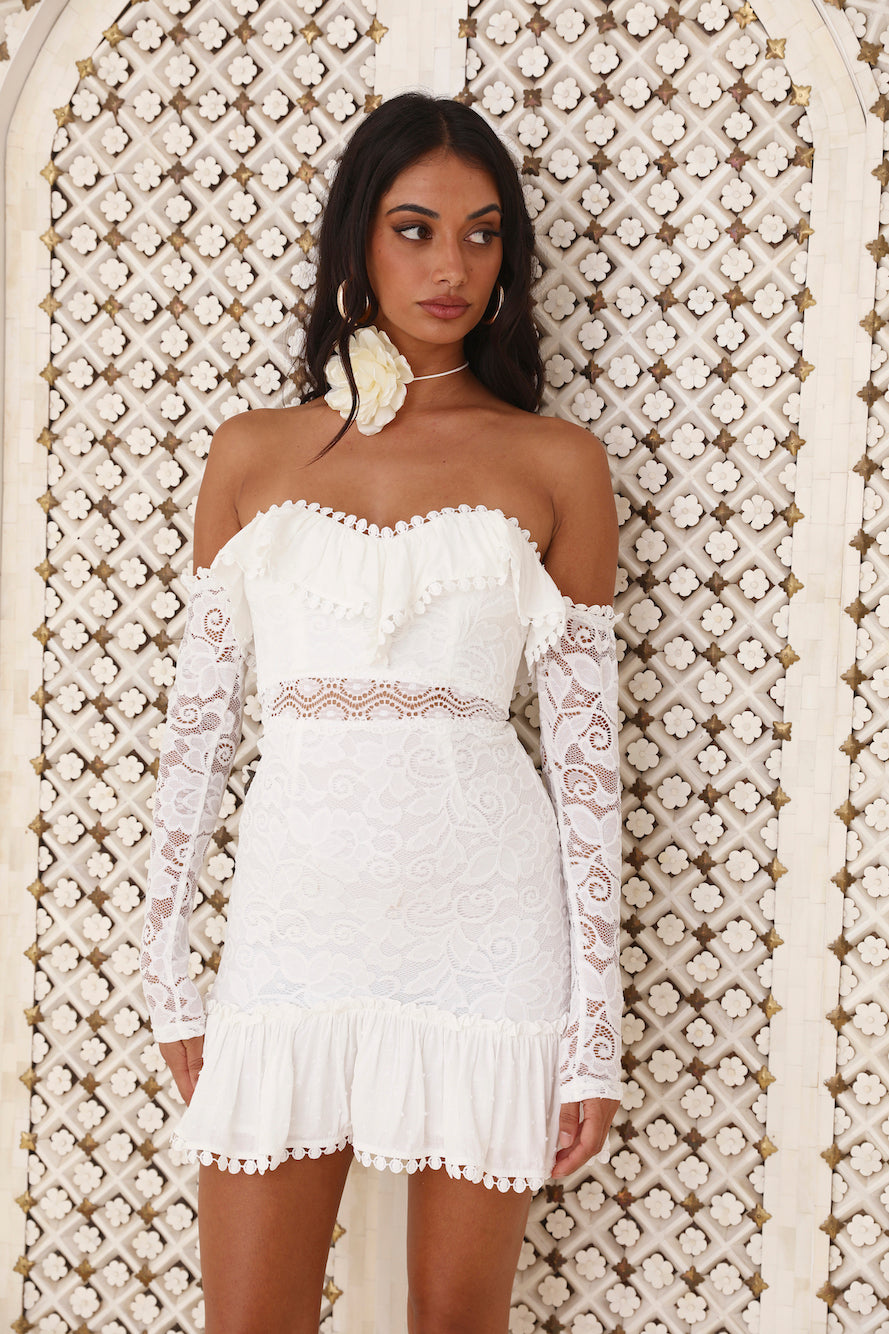 First Place Look Mini Dress White