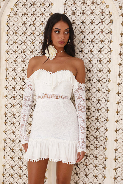 First Place Look Mini Dress White