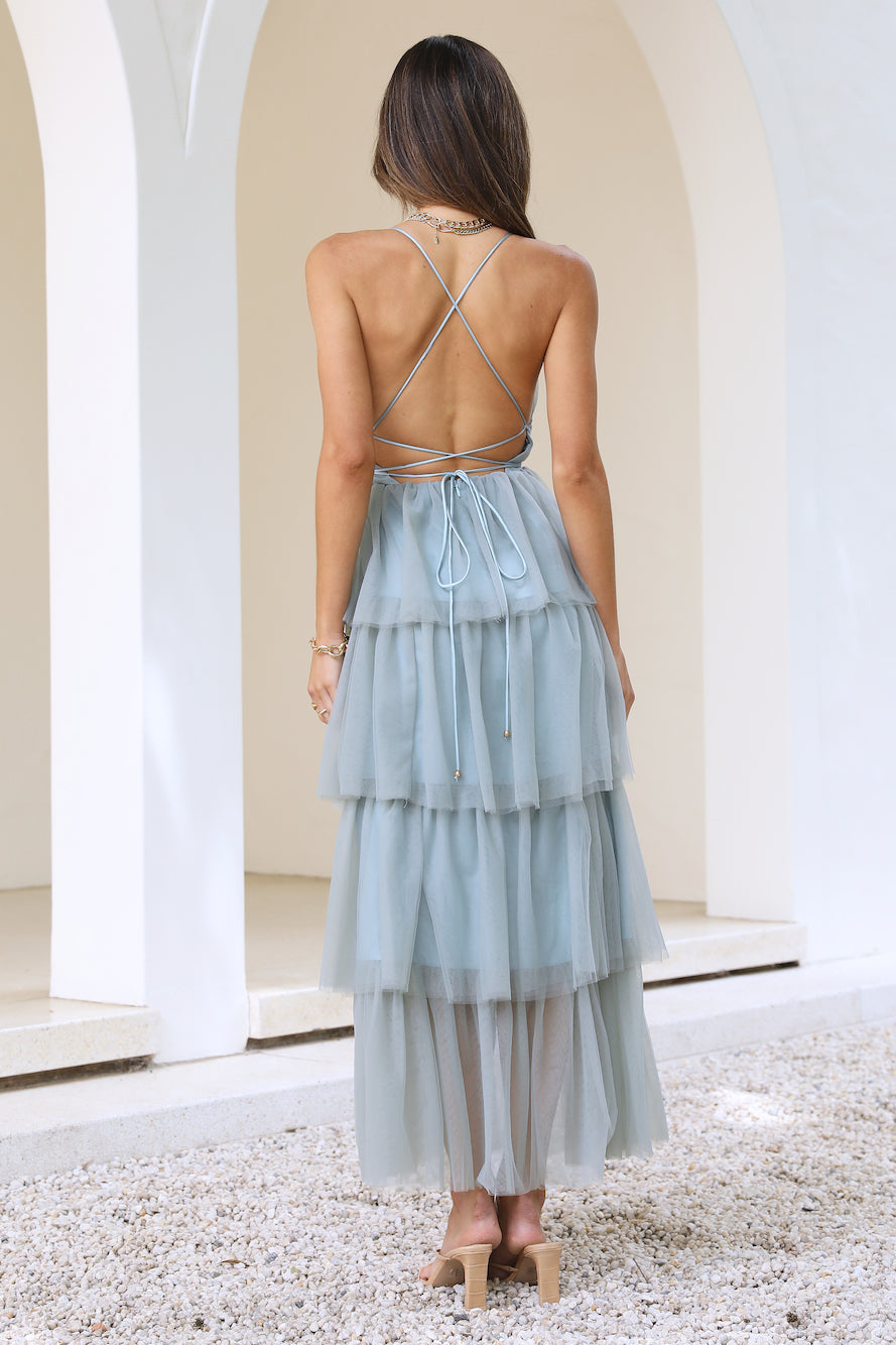 Princess Dreaming Maxi Dress Sage