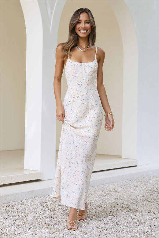 Picnic Time Maxi Dress Cream