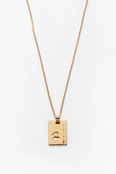 RELIQUIA JEWELLERY Aries Star Sign Pendant Gold 18" Chain Gold