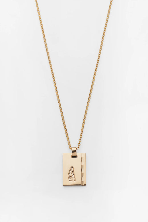 RELIQUIA JEWELLERY Aquarius Star Sign Pendant Gold 18" Chain Gold