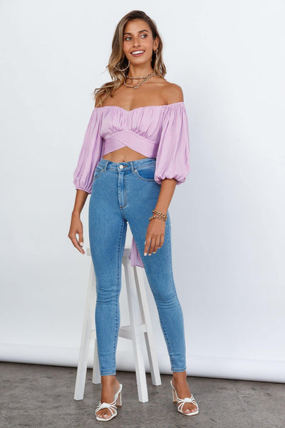 Living Doll Crop Top Lilac | Hello Molly USA