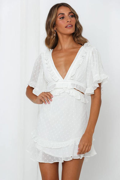 Ms Powerhouse Dress White | Hello Molly USA