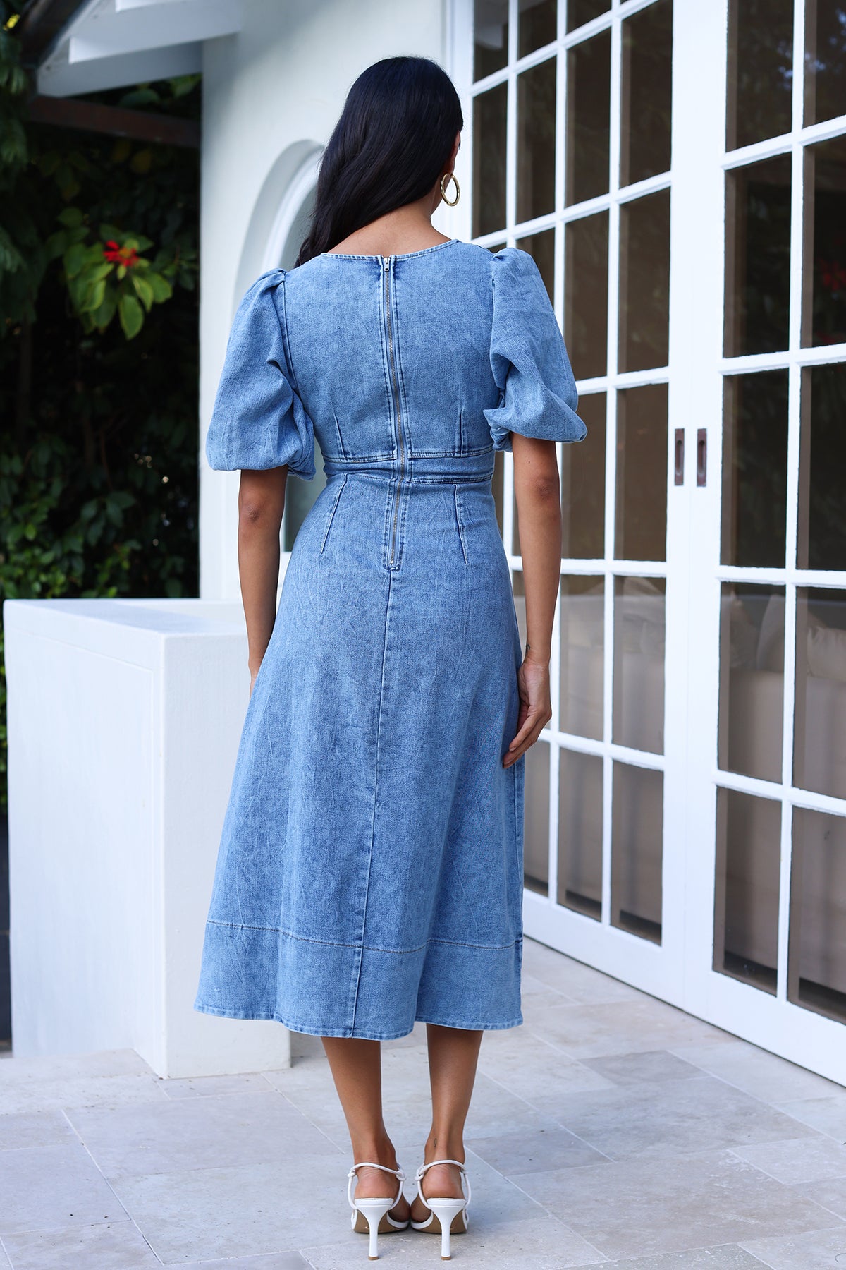 Travel Bites Midi Dress Denim