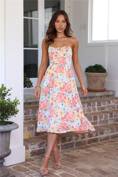 HELLO MOLLY Field Of Memories Midi Dress Multi