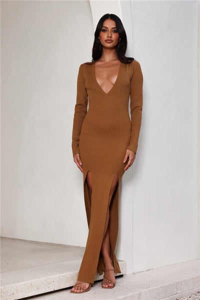 Opulence Maxi Dress Camel