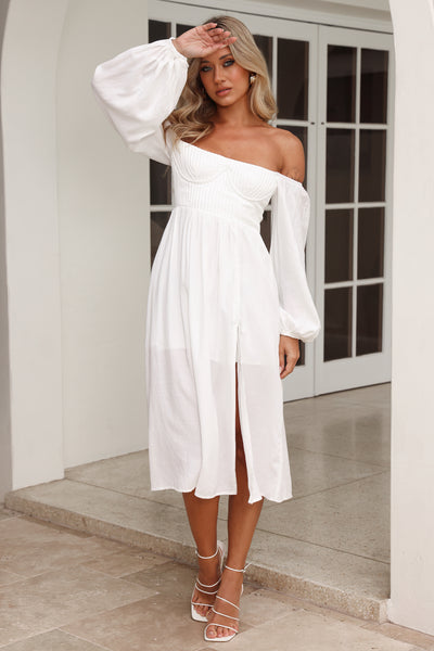 Fun Lover Midi Dress White