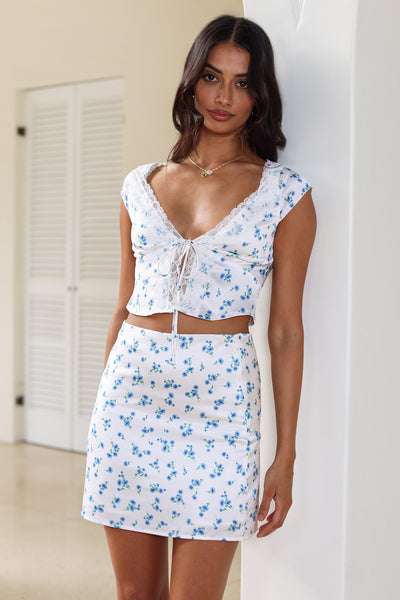 Making Wishes Crop Top White