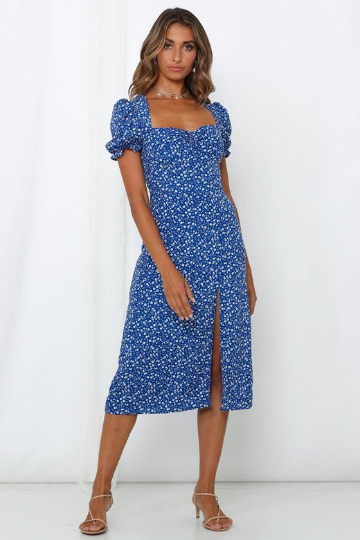 Gonna Break Every Rule Midi Dress Royal Blue | Hello Molly USA