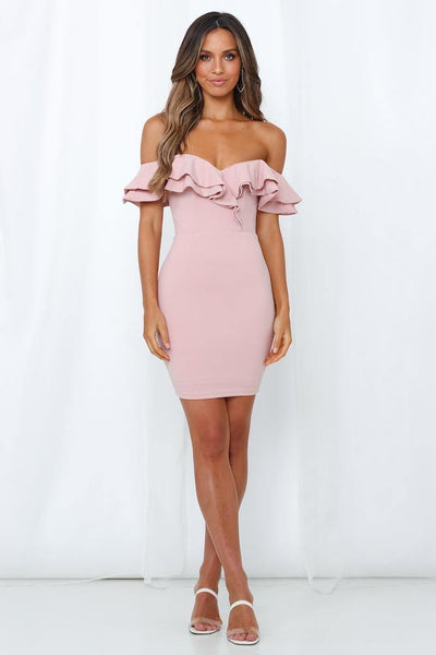 Turn Off My Phone Dress Blush | Hello Molly USA