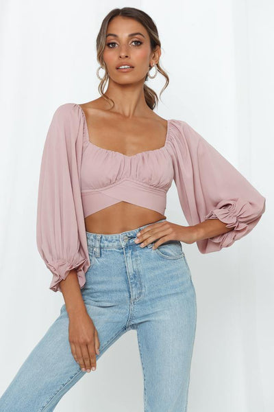 Perfect Cabrioles Crop Top Mauve | Hello Molly USA