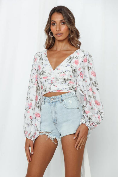 Parisian Chic Crop Top White | Hello Molly USA