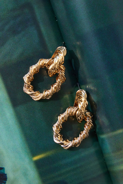 Wrapped On You Earrings Gold