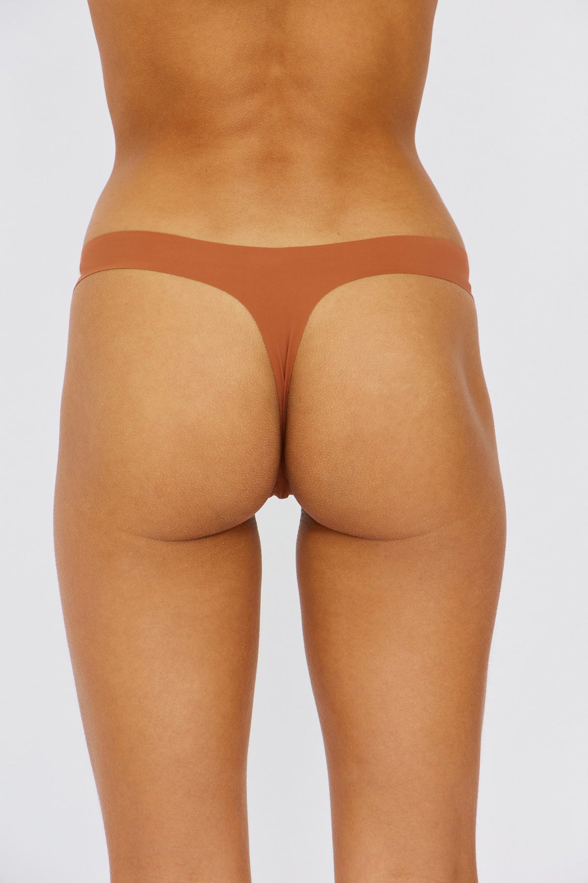 UNDERCOVER Style Helpers Seamless High Cut Thong Chestnut 3 Pack