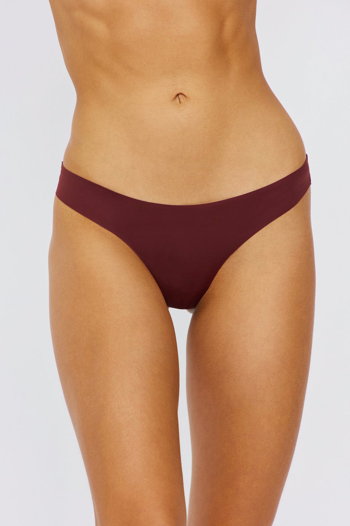 UNDERCOVER Style Helpers Seamless High Cut Thong Chocolate 3 Pack