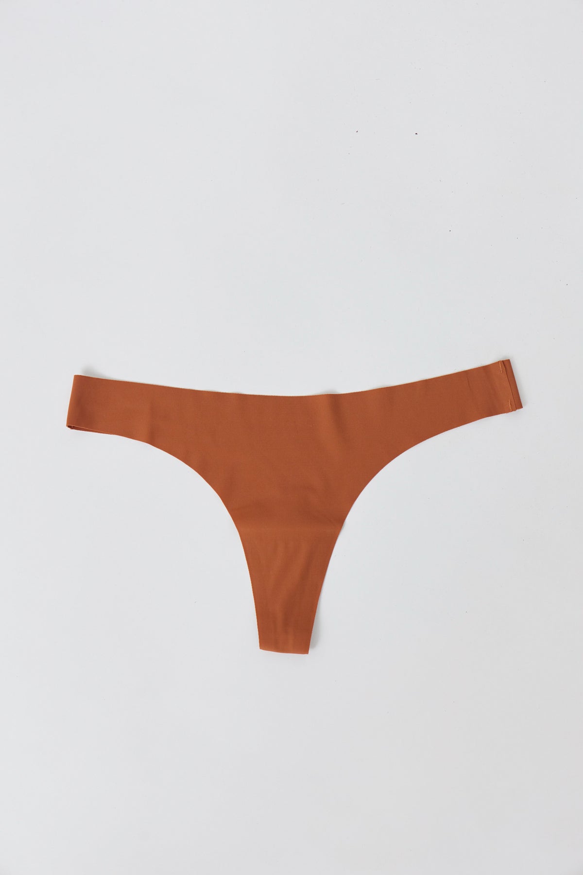 UNDERCOVER Style Helpers Seamless High Cut Thong Chestnut 3 Pack