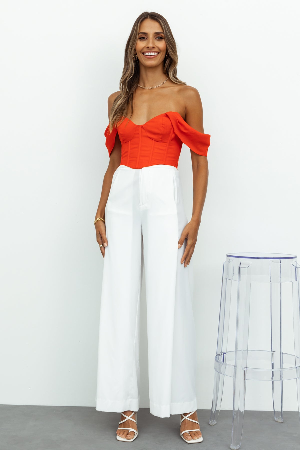 This Magic Moment Crop Top Red