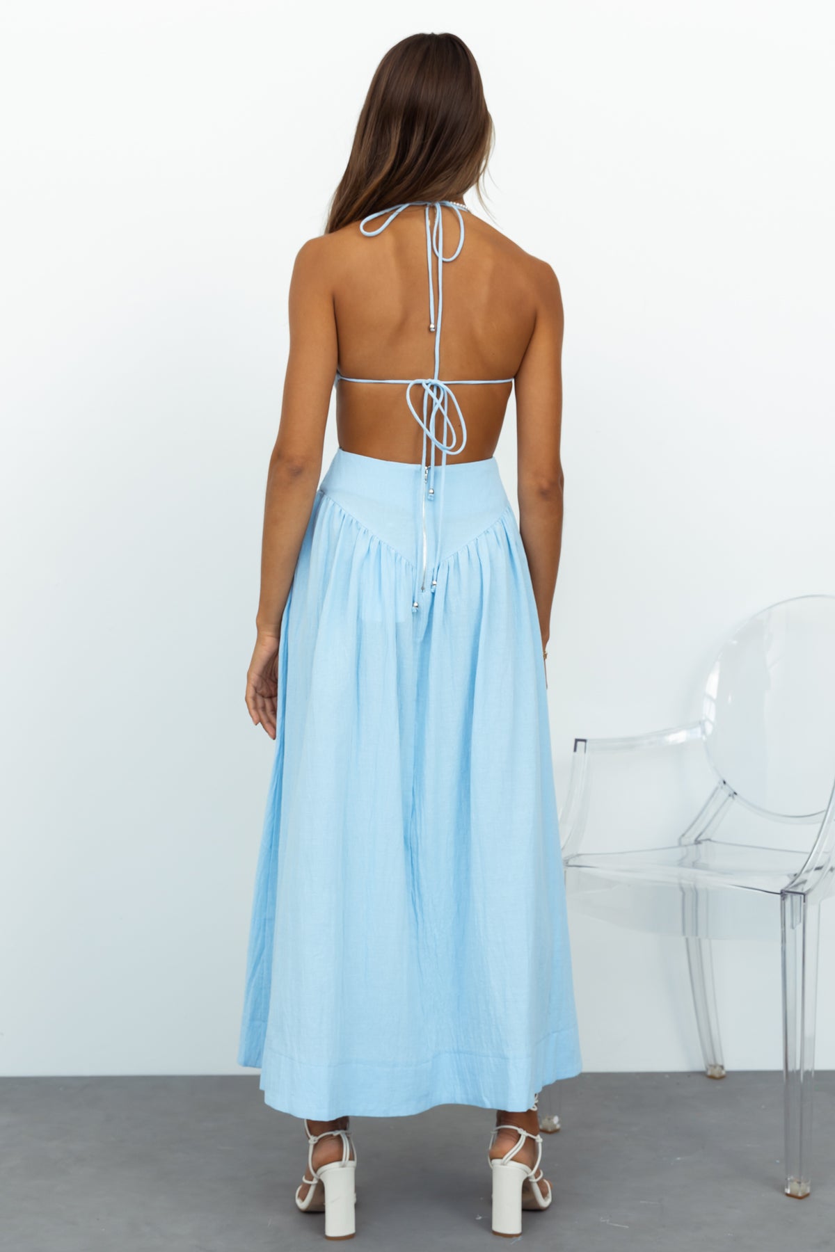 Appreciate It All Midi Dress Blue